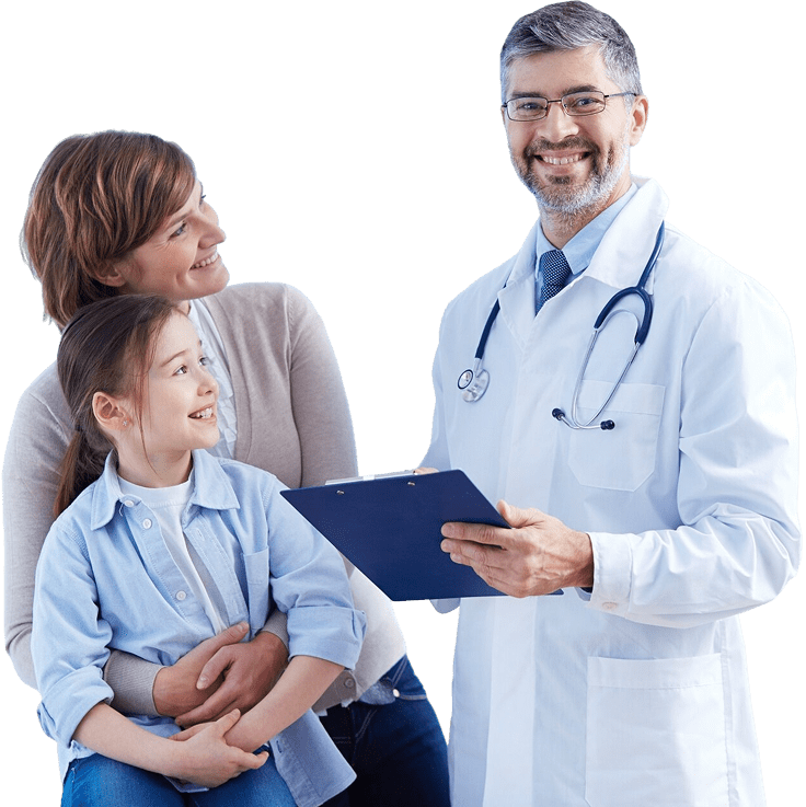 Best cardiologist in Vizag Dr Subramanyam with a patient